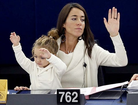 Meet The MEP Who Has Been Carrying Daughter to Parliament For The Last Two Years