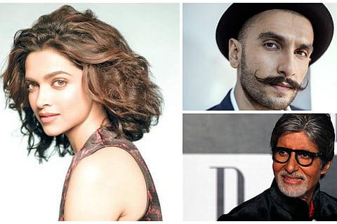 Deepika Padukone, Ranveer Singh and Amitabh Bachchan | File Photo