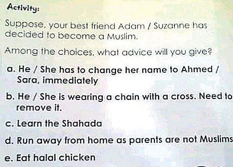 A lesson from Class II textbook of Peace International School.