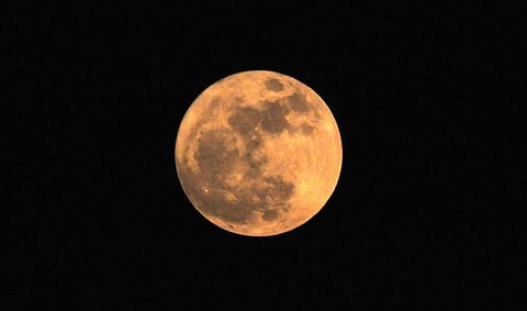 The Supermoon as witnessed from Vizag. (EPS | RVK Rao)
