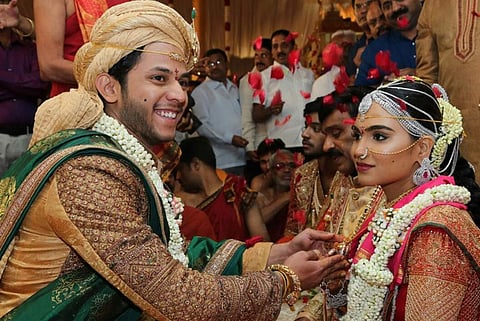 The bride and the groom at the Reddy wedding. (EPS | Nagaraja Gadekal)