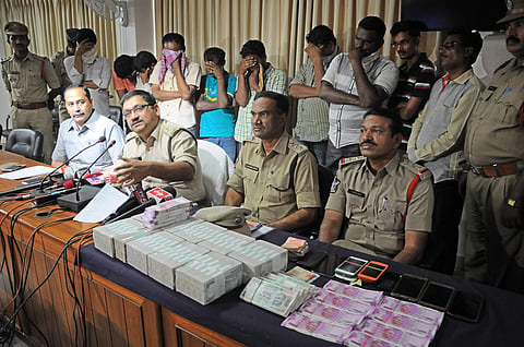 DCP Navin Gulati DCP produce the accused before the  (Express photo by R V K Rao)