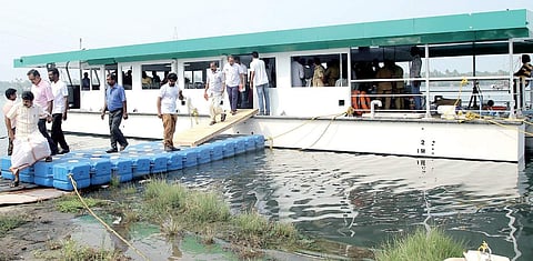 Trial run of India‘s first solar ferry ‘Aditya’ at Aroor |  Express