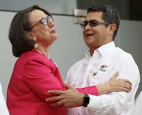 Honduras President Juan Orlando Hernandez(right)|  AP FIle Photo
