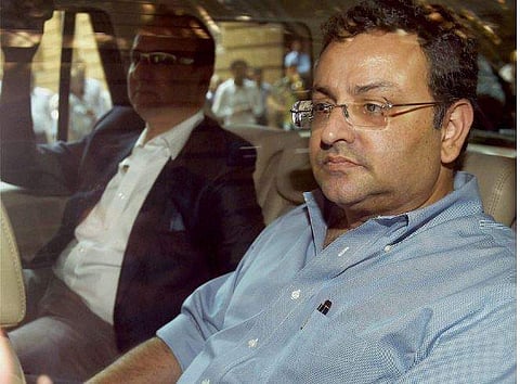 Cyrus Mistry and his brother Shapoor Mistry arrive at Bombay House for a board meeting of Indian Hotels Company Ltd. (File Photo | PTI)