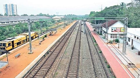 The Kazahakkoottam Railway Station which does not even have a proper platform   B P Deepu