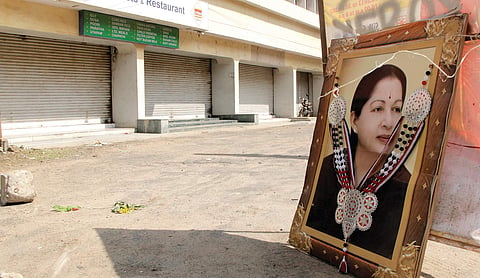 Shops remained closed in Chennai a day after former CM J Jayalalithaa’s demise.