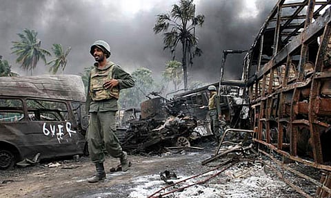 North Sri Lankan battle field