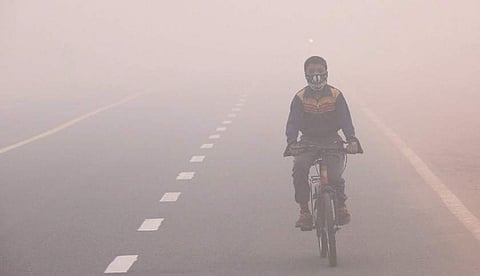 The smog in Delhi. (Photo | AP)