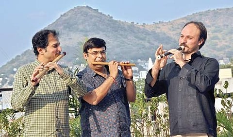 Rupak Kulkarni, T Nagaraju and Nicolo Melocchi | P Ravindra Babu