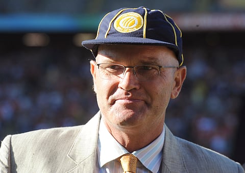 In this file photo, former New Zealand cricket captain Martin Crowe is pictured after he was inducted into the International Cricket Council's Hall of Fame during a ceremony at the Cricket World Cup match between Australia and New Zealand in Auckland, Ne