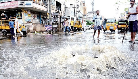 Rain brings cheers at homes and worries on roads