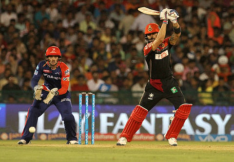 Royal Challengers Bangalore captain Virat Kohli bats during an IPL 2016 match against Delhi Daredevils in Raipur Chhattisgarh. |PTI