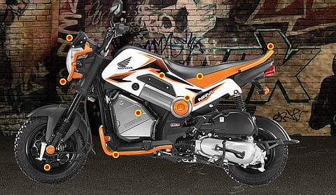 A screen garb from Honda2wheelersindia