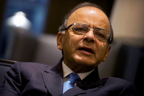 India's Finance Minister Arun Jaitley speaks during an interview in Beijing Friday June 24 2016. India wants to attract manufacturing investment following its latest market-opening initiatives this week the country's finance minister said Friday despite