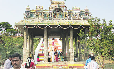This is the only Muruga temple facing north 