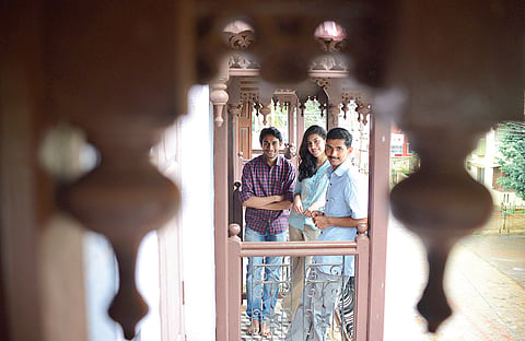 From left: Mohit Yalgi, Tanvi Dhond and Suyash Khanolkar.(Photo|Pushkar V)