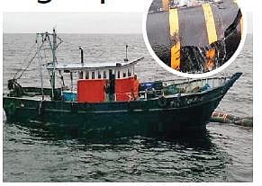 Fishing trawler rams into BPCL 'floating hoses' in Kochi