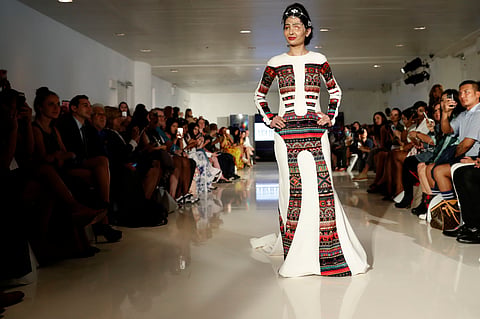 Indian acid attack survivor wows New York runway