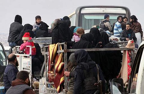 Residents of Aleppo being shifted as part of the ongoing crisis. (File Photo | AP)