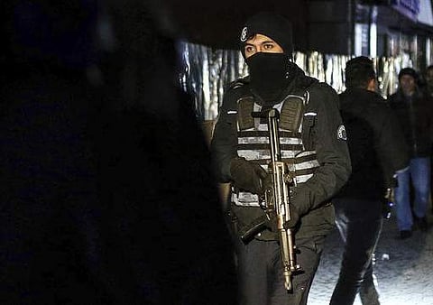A member of a special police force walks during an operation to capture the possible suspect of an attack at a popular nightclub in Istanbul, Monday, Jan. 2, 2017.(File |AP)