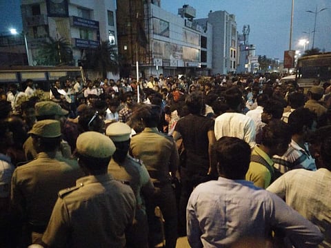 There were incidents of stone throwing and burning of vehicles and sundry items at various places in protest against the police action.  | PTI