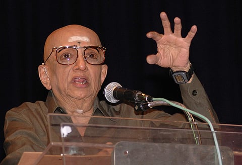 Late Cho Ramaswamy, founder of prominent tamil magazine Tughlaq, awarded Padma Bhushan in the literature and education field.