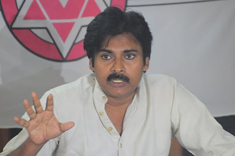 Janasena party chief Pawan Kalyan. (EPS)