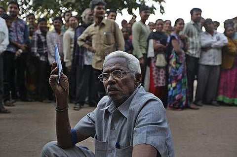 After the demonetisation, demand for cash vastly exceeds supply and ATMs often run dry. (File Photo | AP)
