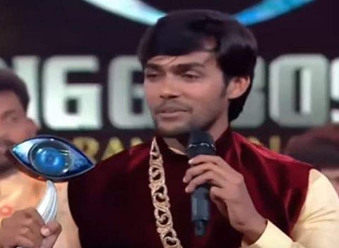 An emotional Aarav after winning the Bigg Boss Tamil title on Saturday night. (YouTube screengrab)