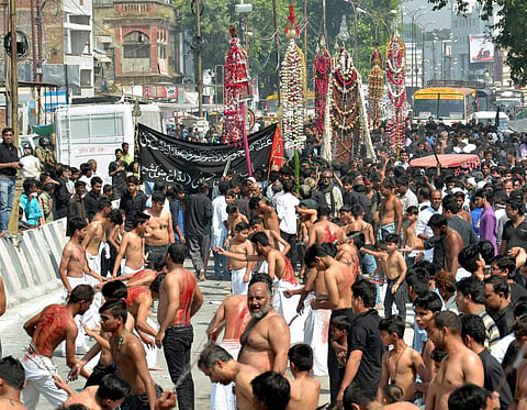 Muslims take part in a religious procession of Muharram.  (PTI Image used for representational purpose only)