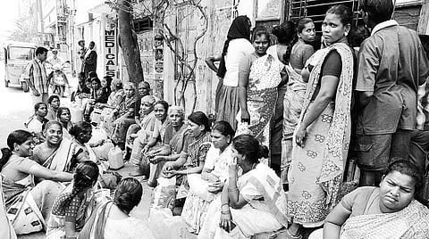 Ration shops don’t have adequate staff and big queues are a common sight