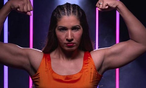 Kavita, who hails from Haryana, has undergone training to be a professional wrestler under the guidance of former WWE champion 'The Great Khali'. |  Picture Courtesy: @imkavitadevi
