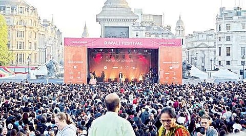 Trafalgar Square reverberates with Lambadi beats