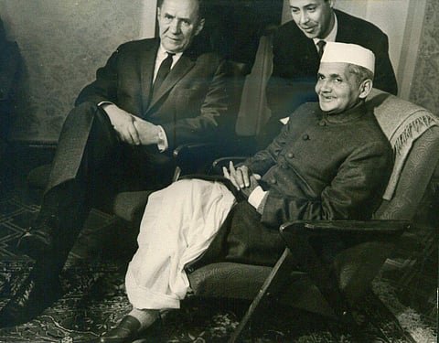 October 2 is celebrated throughout the country every year as the birth anniversary of Mahatma Gandhi. But, the second Prime Minister of the country, Lal Bahadur Shastri was also born on this day in 1904. In Pic: Indian Prime Minister Lal Bahadur Shastri w