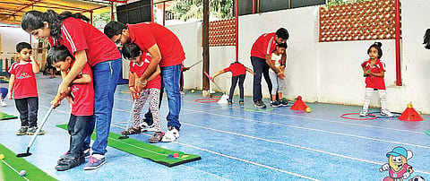 Kids playing at SportyBeans