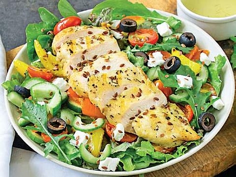 Love and pinch of flax seeds to cook healthy