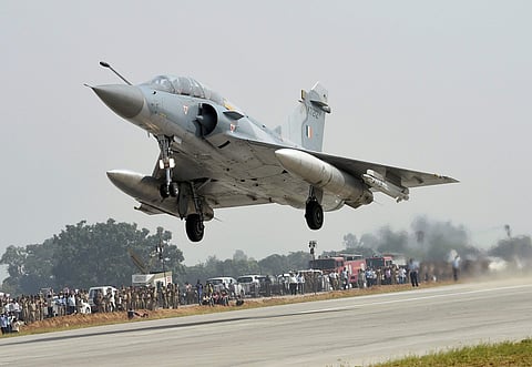 Over a dozen IAF planes, including Mirage-2000 fighters and Sukhoi 30s, besides 35,000 kg C-130J Super Hercules aircraft, took part in the exercise near Bangarmau in the district, about 65 km from Lucknow, Uttar Pradesh. (Photo | PTI)