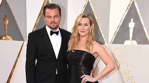Leonardo DiCaprio, left, and Kate Winslet arrive at the Oscars on Sunday, Feb. 28, 2016, at the Dolby Theatre in Los Angeles. |AP
