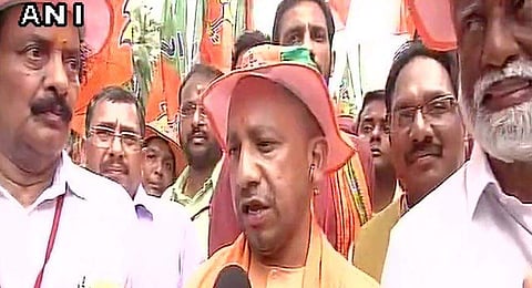 Yogi Adityanath marched in Kerala to voice his protest against the CPI(M) allegedly targeting BJP workers in the state. | ANI