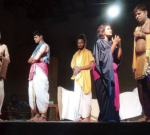 During a rehearsal session