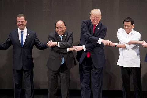The famously bullish former businessman has largely avoided the kind of protocol pitfalls that can ensnare even the most careful traveller in this often formal part of the world. (Photo | Associated Press)
