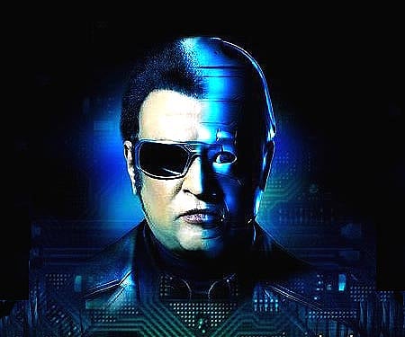 A poster of Endhiran, the prequel of 2.0.