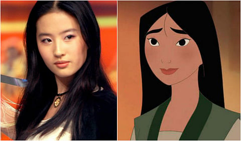 Liu Yifei will act as the Chinese warrier woman 'Mulan'.