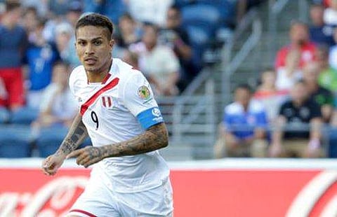 Peru captain and striker Paolo Guerrero. | AP