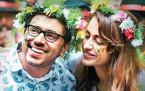 Trisha and Nivin Pauly charm the first look poster of Hey Jude