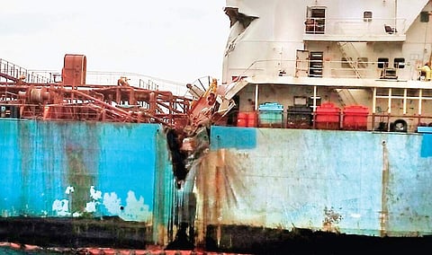 The collision between Dawn Kanchipuram and BW Maple resulted in an ecological disaster  | D SAMPATHKUMAR