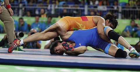 Image of a wrestling match used for representational purpose only
