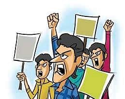 Rainbow Vista apartment residents protest demanding basic amenities