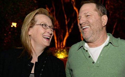 File photo of Meryl Streep and Harvey Weinstein. | AP